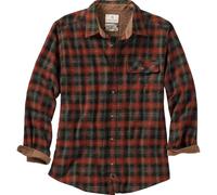 Legendary Whitetails Men's Buck Camp Flannel Button Down Shirt, Redwood Plaid, L UK