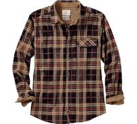 Legendary Whitetails Men's Buck Camp Flannel, Long Sleeve Plaid Button Down Casual Shirt, Corduroy Cuffs, Frontier Plaid, XXL