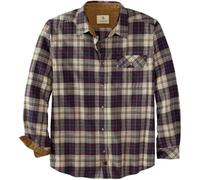 Legendary Whitetails Men's Buck Camp Flannel, Long Sleeve Plaid Button Down Casual Shirt, Corduroy Cuffs, Tartan Stone Plaid, 3XL