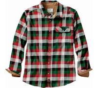 Legendary Whitetails Men's Buck Camp Flannel Shirt Button, Alpine Mountain Plaid, Large Tall
