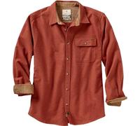Legendary Whitetails Men's Buck Camp Flannel Shirt Button, Barnwood Heather, Large