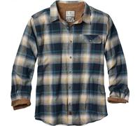 Legendary Whitetails Men's Buck Camp Button Down Shirt, Teal Glow Plaid, XXL