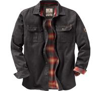 Legendary Whitetails Men's Flannel Lined Shirt Jacket Waxed Cotton Water Resistant Shacket Jacket