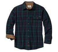 Legendary Whitetails Men's Flannel Shirt Long Sleeve Button Down 100% Cotton, Douglas Fir Plaid, Medium