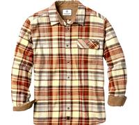 Legendary Whitetails Men's Flannel Shirt Long Sleeve Button Down 100% Cotton, Rust and Dust Plaid, Medium