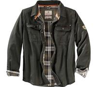 Legendary Whitetails Mens Journeyman Rugged Shirt Jacket, Dark Army, Small