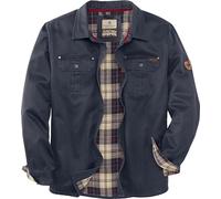 Legendary Whitetails Men's Journeyman Shirt Jacket, Flannel Lined Shacket for Men, Water-Resistant Coat Rugged Fall Clothing, Navy, XL