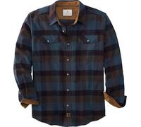 Legendary Whitetails Men's Legendary Flannel Shirt, Cobalt Carbon Plaid, 4X-Large