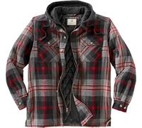 Legendary Whitetails Men's Maplewood Hooded Shirt Jacket, Locomotive Plaid, L