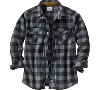 Legendary Whitetails Men's Navigator Fleece Button Up Shirt, Graphite Plaid, 4X-Large