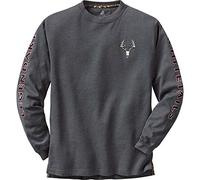 Legendary Whitetails Men's Non-Typical Long Sleeve T-Shirt, Charcoal Heather, XXL