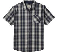 Legendary Whitetails Mens Poplin Short Sleeve Button Up 100% Cotton Shirt, Navy Outback Plaid, XL Big Tall