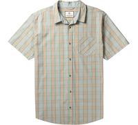 Legendary Whitetails Mens Poplin Short Sleeve Button Up 100% Cotton Shirt, Tangerine Plaid, S