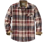 Legendary Whitetails Men's Size Buck Camp Flannel Shirt, Cedarwood Plaid, Large Tall