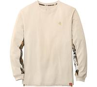 Legendary Whitetails Men's Standard Backcountry Long Sleeve Camo T-Shirt-Casual Crewneck Pullover Regular Fit, Birch, Medium