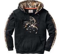 Legendary Whitetails Men's Standard Camo Outfitter Hoodie, Onyx, Small