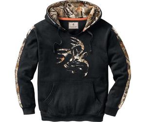 Legendary Whitetails Men's Standard Camo Outfitter Hoodie, Onyx, Small