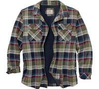 Legendary Whitetails Men's Standard Deer Camp Lined Flannel Shirt Jacket, Nightshade Plaid Berber, Medium