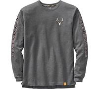 Legendary Whitetails Men's Standard Legendary Non-Typical Long Sleeve T-Shirt, Charcoal Heather, Large