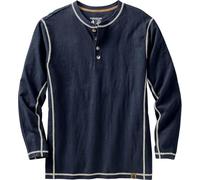 Legendary Whitetails Men's Standard Maverick Slub Henley Shirt, Navy, Small