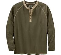 Legendary Whitetails Men's Standard Recluse Henley, Army, 3X-Large