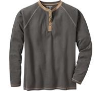 Legendary Whitetails Men's Standard Recluse Henley, Charcoal, Small