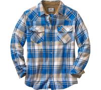 Legendary Whitetails Men's Standard Shotgun Western Flannel Shirt, Liberty Range Plaid, Large