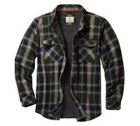 Legendary Whitetails Men's Thermal Lined Shirt Jacket Plaid Flannel Polyfill Insulated, Barnwood Balsam Plaid, Medium