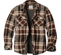 Legendary Whitetails Men's Thermal Lined Shirt Jacket Plaid Flannel Polyfill Insulated, Cedarwood Plaid, Medium