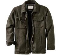 Legendary Whitetails Men's Tough as Buck Outdoorsman Wool Coat, Winter Outerwear Jacket, Insulated Work Clothing, Foggy Ridge, S