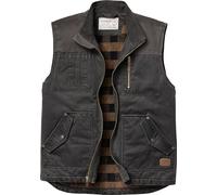 Legendary Whitetails mens Tough as Buck Vest for Men, Work Flannel Lined Hunting Outerwear, Casual Western Insulated Zip Up, Black, Large