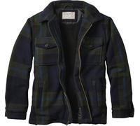 Legendary Whitetails Men's Wool Blend Jacket Quilted Satin Insulated Sleeves Sherpa Lined, Eerie Night Plaid, L Tall