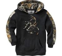 Legendary Whitetails Unisex-Child Kids Camo Outfitter Hoodie, Onyx, M