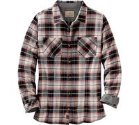 Legendary Whitetails Womens Cottage Escape Flannel Long Sleeve Plaid and Solid Color Clothes, Fitted Button Down, Dusty Rose Plaid, S