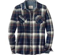 Legendary Whitetails Womens Cottage Escape Flannel Shirt, Navy Army Plaid, Medium
