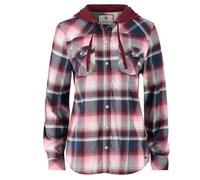 Legendary Whitetails Women's Lumber Jane Hooded Flannel Shirt, Manhattan Plaid, L