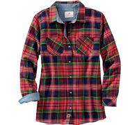 Legendary Whitetails Women's Standard Cottage Escape Flannel Shirt, Holly Berry, XX-Large