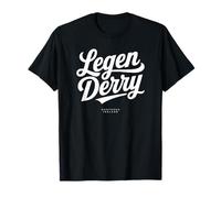 LegenDerry (Legendary Derry) Northern Ireland White/Grey Ink T-Shirt