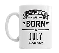 Legends are Born in July Birthday Christmas Valentine Ceramic Novelty Mug
