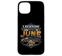 Legends Are Born In June 1967 Mens Birthday Case for iPhone 15 Plus
