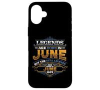Legends Are Born In June 1967 Womens Birthday Case for iPhone 16 Plus