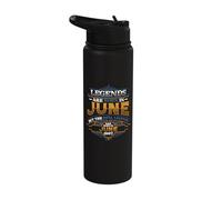 Legends are Born in June 1967 Womens Birthday Stainless Steel Insulated Water Bottle