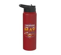 Legends are Born in May 1947 Womens Birthday Stainless Steel Insulated Water Bottle