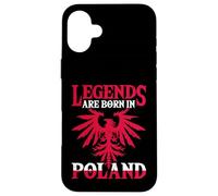 Legends Are Born In Poland Eagle Flag Pride Polish Edition Case for iPhone 16 Plus