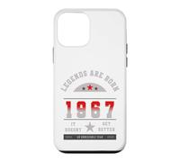Legends Are Born In The Year 1967 Birthday Retro Varsity Case for iPhone 12 mini