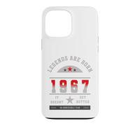 Legends Are Born In The Year 1967 Birthday Retro Varsity Case for iPhone 13 Pro Max