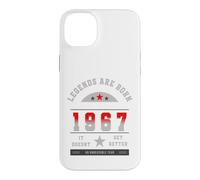 Legends Are Born In The Year 1967 Birthday Retro Varsity Case for iPhone 14 Plus