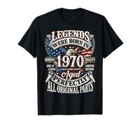 Legends Born in 1970 Vintage Patriotic Eagle 56th Birthday T-Shirt