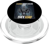Legends Don’t Follow They Lead Funny Alpha Wolf Meme PopSockets PopGrip for MagSafe