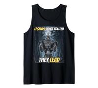 Legends Don’t Follow They Lead Funny Alpha Wolf Meme Tank Top